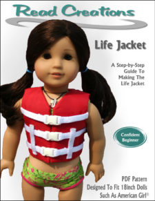 Lifejacket pattern for 18-inch dolls