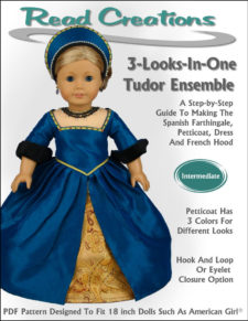 Tudor dress pattern for 18-inch dolls