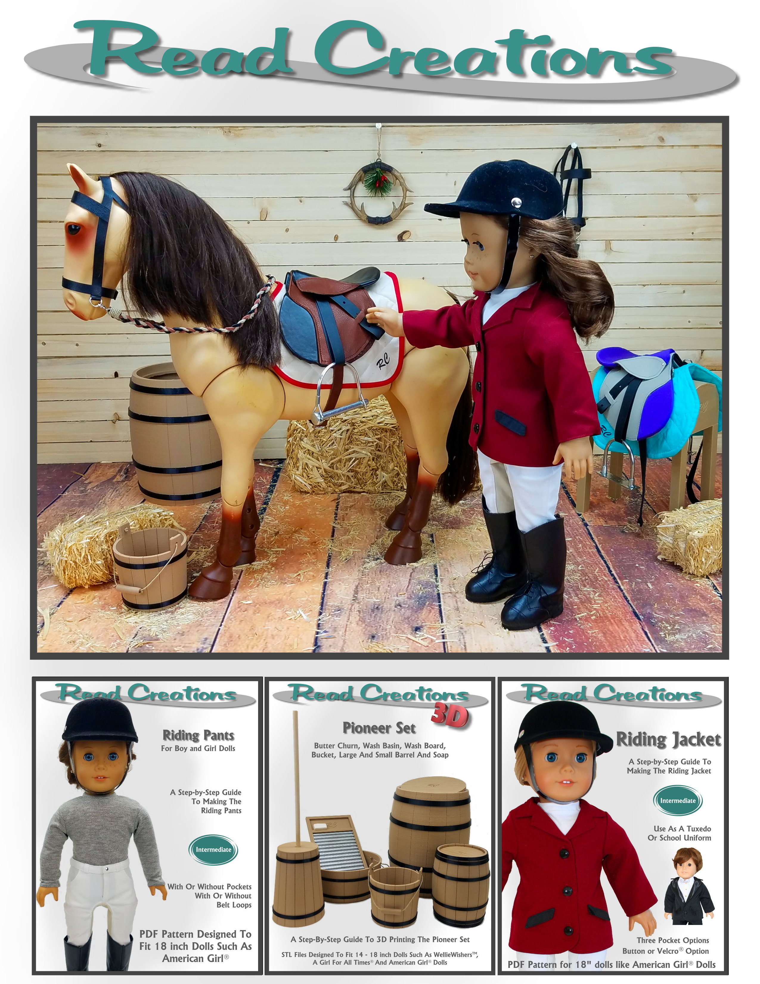 18 inch doll horse riding outfit